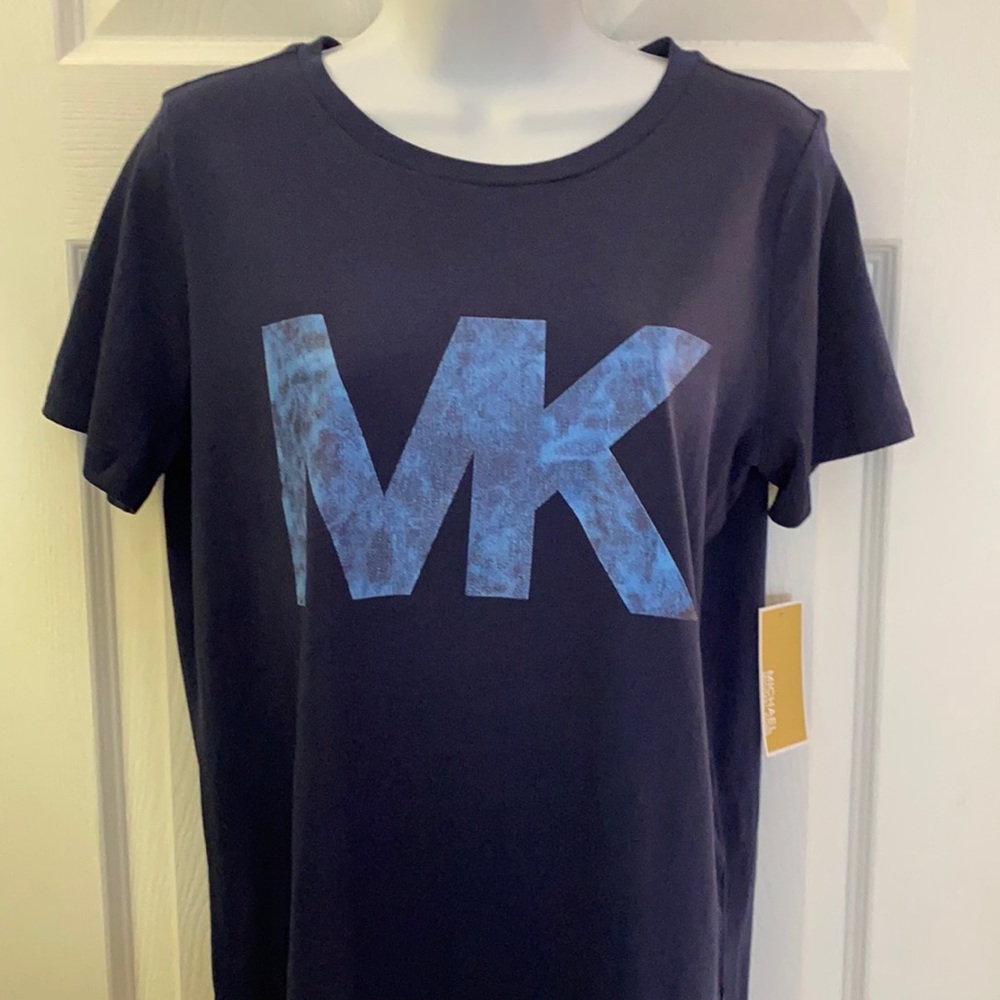 MICHAEL KORS WOMENS MK LOGO T-SHIRT